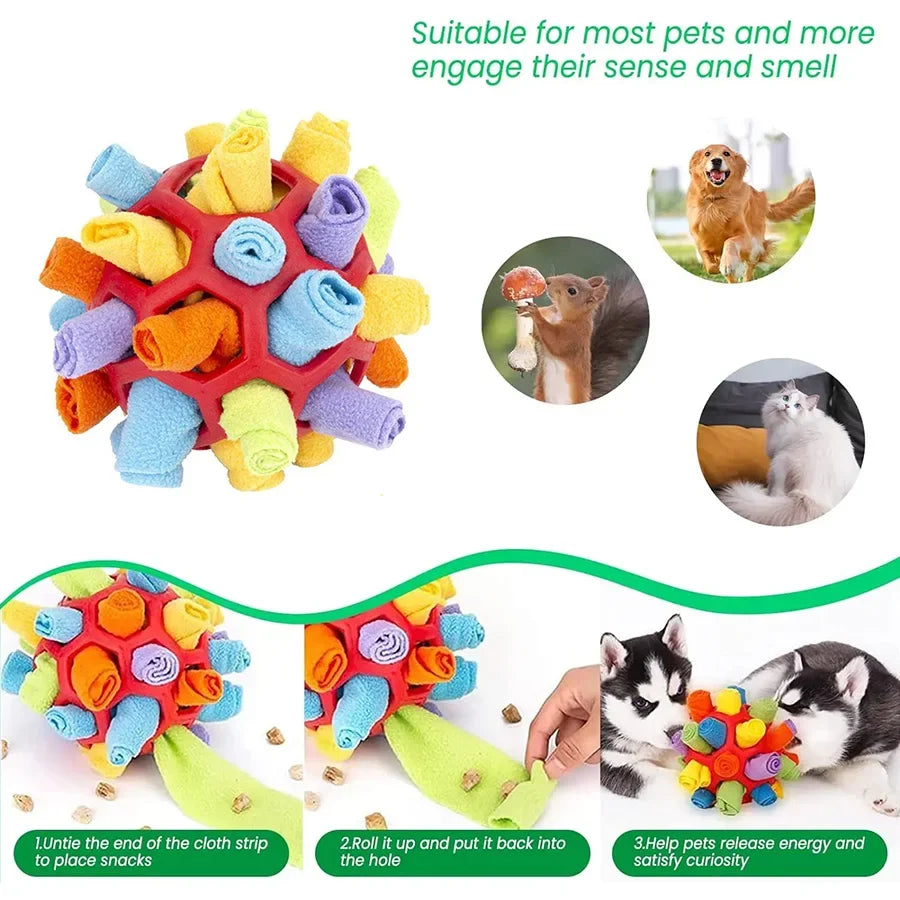  Snuffle Ball - Interactive Enrichment Dog Toy!