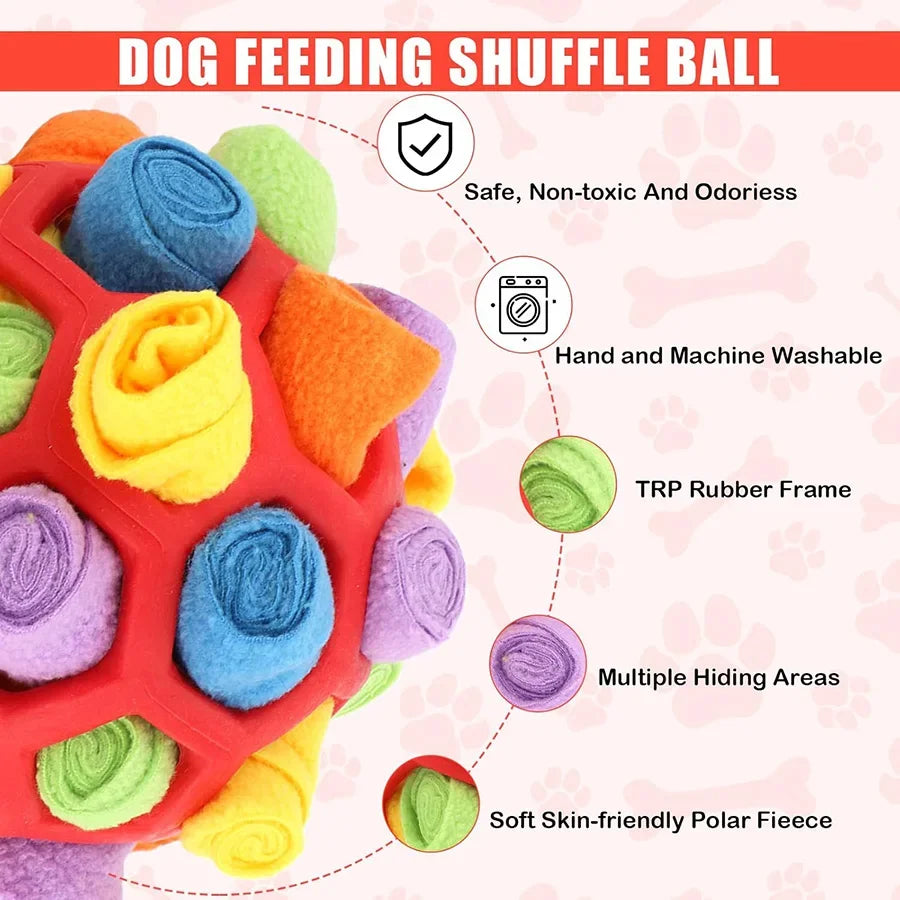 Snuffle Ball - Interactive Enrichment Dog Toy!